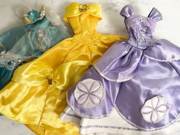 인형 드레스 묶음 판매 3벌 프린세스 리카짱 Blythe