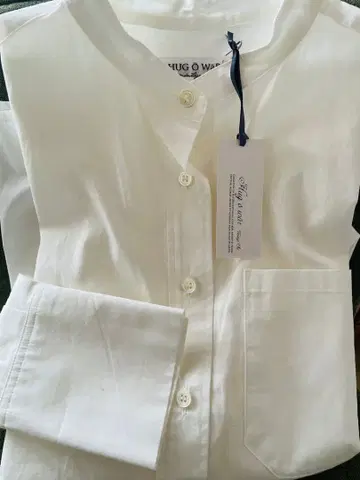 미사용 새상품 허그아워 코튼 셔츠