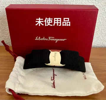 Salvatore Ferragamo VARA 리본 헤어 액세서리 블랙