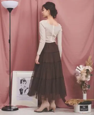 Noela 티어드 샤샤 스커트