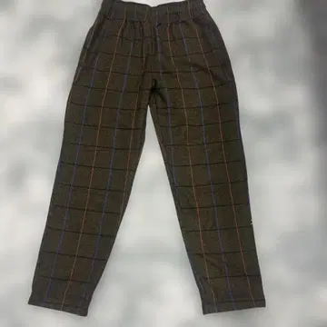 Cookman 차콜 체크 무늬 이지 팬츠 M 사이즈