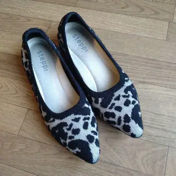 steppi 레오파드 무늬 플랫슈즈