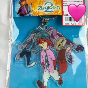 주토피아 아베일 3연 아크릴 참 (닉&주디&듀크)