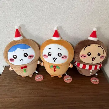 진저맨 BIG 봉제 인형 치이카와 하치와레 토끼 3체 세트