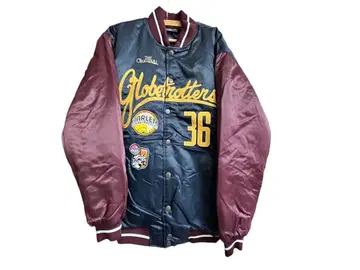FUBU Globetrotters 한정판 바시티 자켓 XL