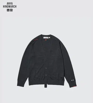 ANYA HINDMARCH 메리노 오버 사이즈 가디건