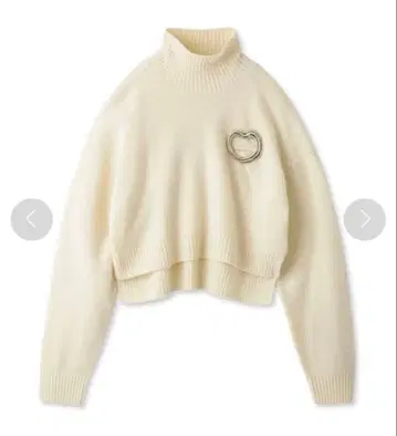 SNIDEL 숏 브로치 니트