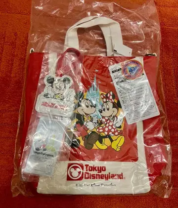 새상품 도쿄 디즈니랜드 메모리 고 라운드 40주년 복각 토트백