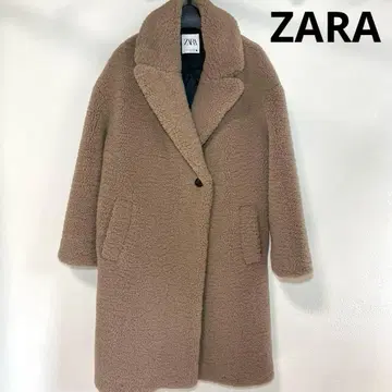 [새상품급] ZARA 테디베어 코트 보아 롱 코트 USA 사이즈 M