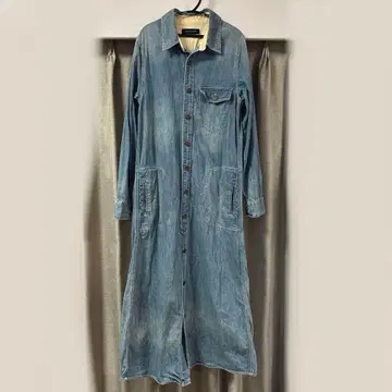 URBAN RESEARCH 데님 셔츠 원피스 맥시 길이 새상품급 겉옷