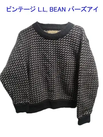 80년대 빈티지 L.L.Bean 버즈아이 니트 S