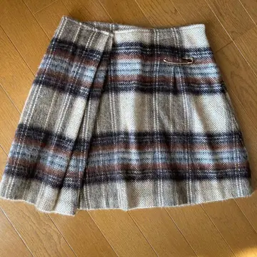 에프데 체크 플레어 스커트