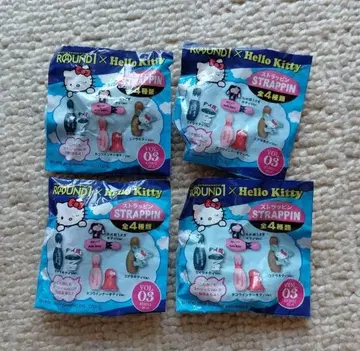 ROUND1 x Hello Kitty 스트랩핀 4개 세트 낱개 판매 가능