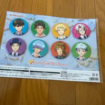 두근두근 메모리얼 girl'sside 4 캔 배지 8개 세트