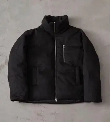 CLEL 하이넥 스웨이드 다운 패딩 자켓 M 사이즈