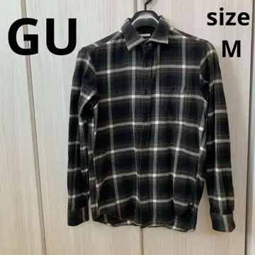 GU 체크 무늬 플란넬 셔츠 M 사이즈