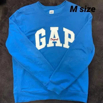 [레어 색상] GAP 오리지널 로고 맨투맨 M 사이즈 파랑