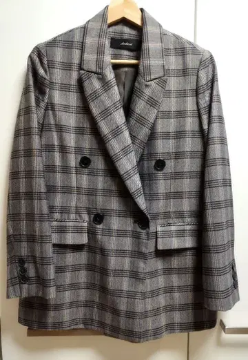 [ Ambient ] 체크 무늬 테일러드 자켓