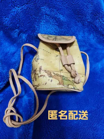 ALVIERO MARTINI 지도 도안 숄더백