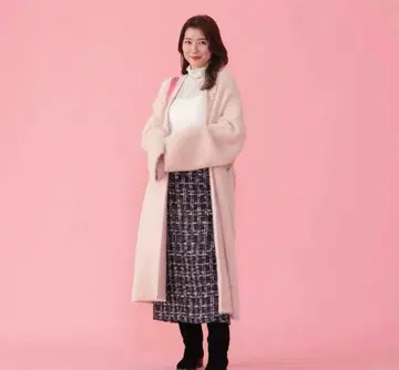 메종 마블 복슬복슬 가디건 가운