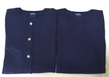 휴먼 우먼 앙상블 니트 트윈 가디건 네이비 계열