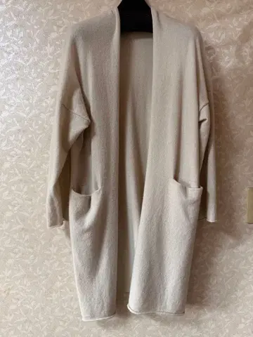 evameva 캐시미어 100% 로브 가디건