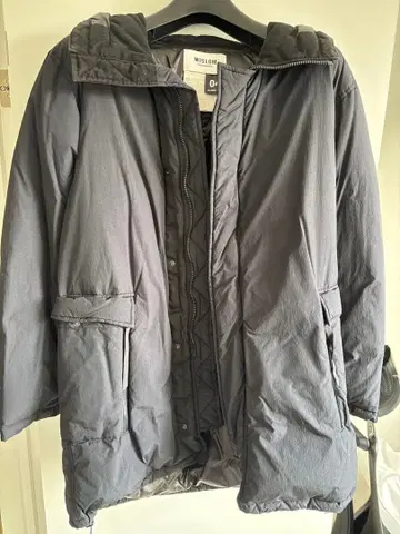 M 사이즈 WISLOM 위즐롬 다운 코트 블랙 새상품급