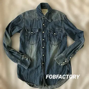 FOBFACTORY 데님 긴팔 셔츠