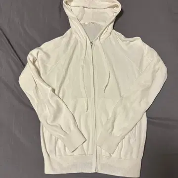 LOUNIE 풀 집업 후드티 얇은 소재 니트