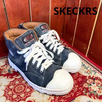 SKECKRS 하이컷 스니커즈 24.5cm 네이비