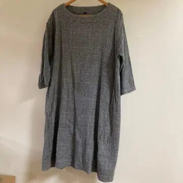 45R 새상품급/카탈로그 게재품 인디고 이중직 드레스