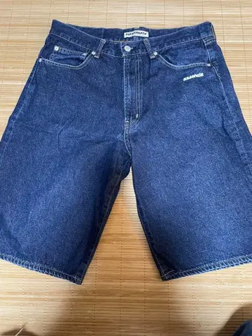 RESONATE 데님 숏팬츠 다크 블루