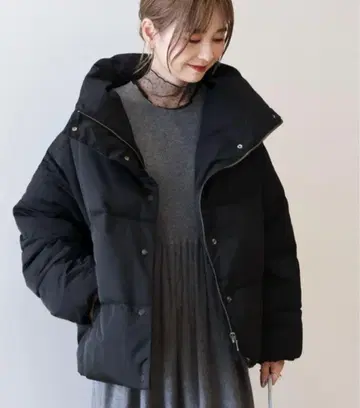 아메리칸 홀릭 경포카 발수 가공 스탠드 숏코트 블랙 M