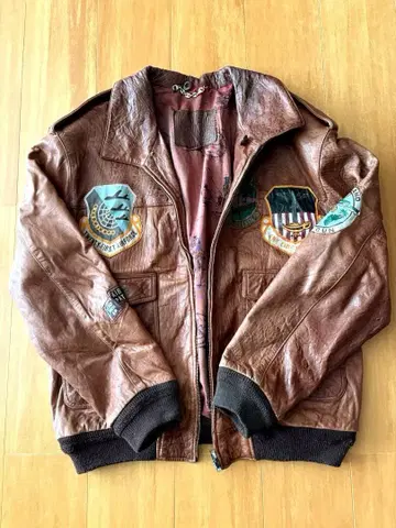 80s 90s 플라이트 자켓 G-1 A-2 가죽 자켓