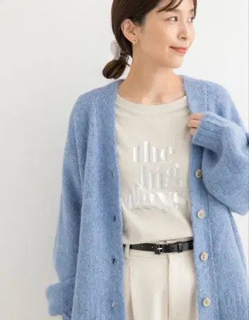 URBAN RESEARCH DOORS 박 프린트 로고 T셔츠