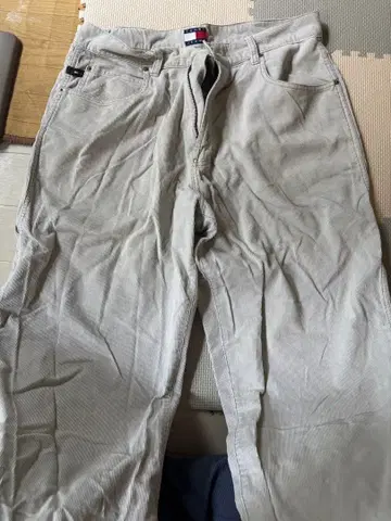 라이트 그레이 치노 팬츠 코튼 혼방