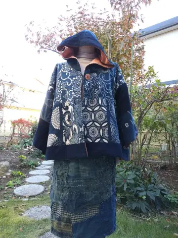 후드티 자켓형 염색