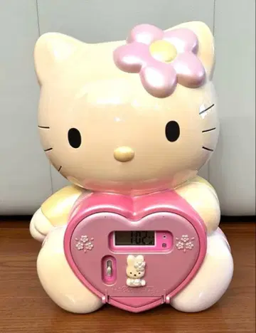 헬로키티 하트형 시계 음성 시보 클락