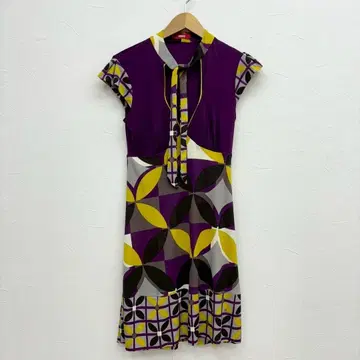 꽃무늬 프렌치 슬리브 원피스 S 반팔 슬리브리스 올 패턴 기하학 패턴