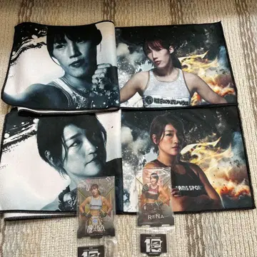 제일복권 RIZIN 이자와 세이카 RENA 아크릴 스탠드 응원 타월 세트