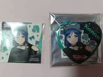 러브 라이브! 선샤인!! 마츠우라 카난 하트 캔뱃지 특전 스티커 세트