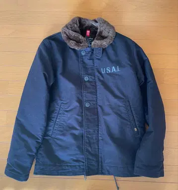 ALPHA INDUSTRIES N-1 덱 자켓 스텐실 L