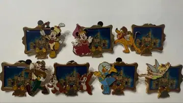 디즈니 핀 배지 7개 세트 피터팬 도날드