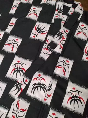 쿠마도리 패턴 기모노