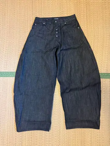 Peoplestyle 인디고 청바지 와이드 팬츠 XL