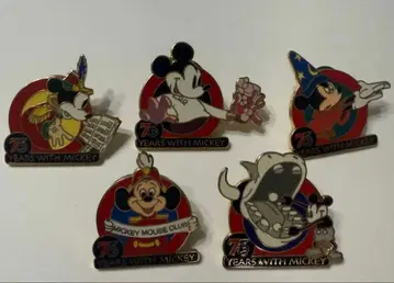 미키마우스 75주년 핀 배지 5개 세트 판타지아