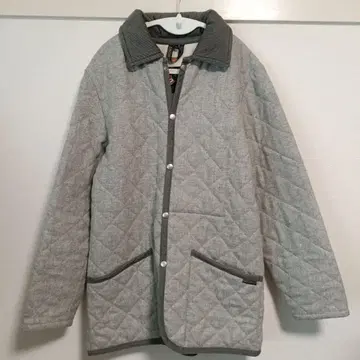 레어 컬러 LAVENHAM 레이던 퀼팅 자켓 38 사이즈 그레이