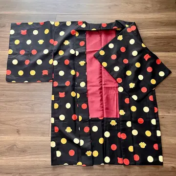 컬러풀 물방울 패턴 겉옷 고양이 패턴 세탁 가능 폴리에스테르 블랙 베이스