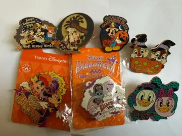 디즈니 할로윈 핀 배지 7개 세트
