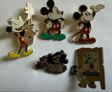 미키마우스 핀 배지 5개 세트 디즈니